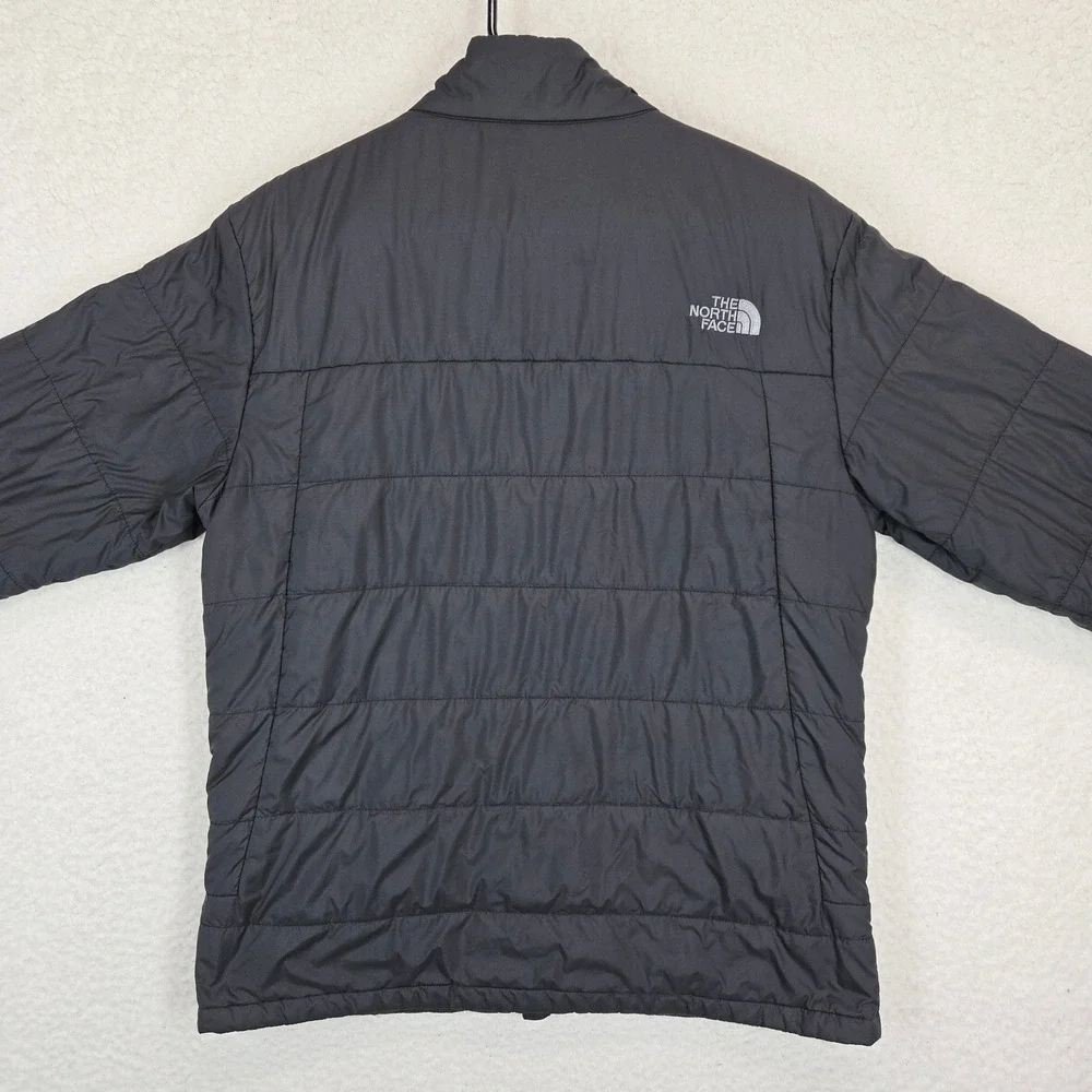 The North Face Mens Puffer Jacket M Dark Gray Insulated Full Zip Gorpcore Coat M